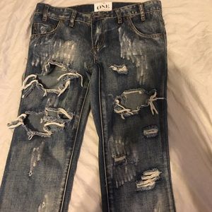 One teaspoon ripped jeans free people